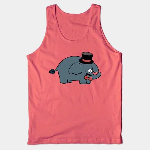 Fancy Elephant Tank Top by saradaboru